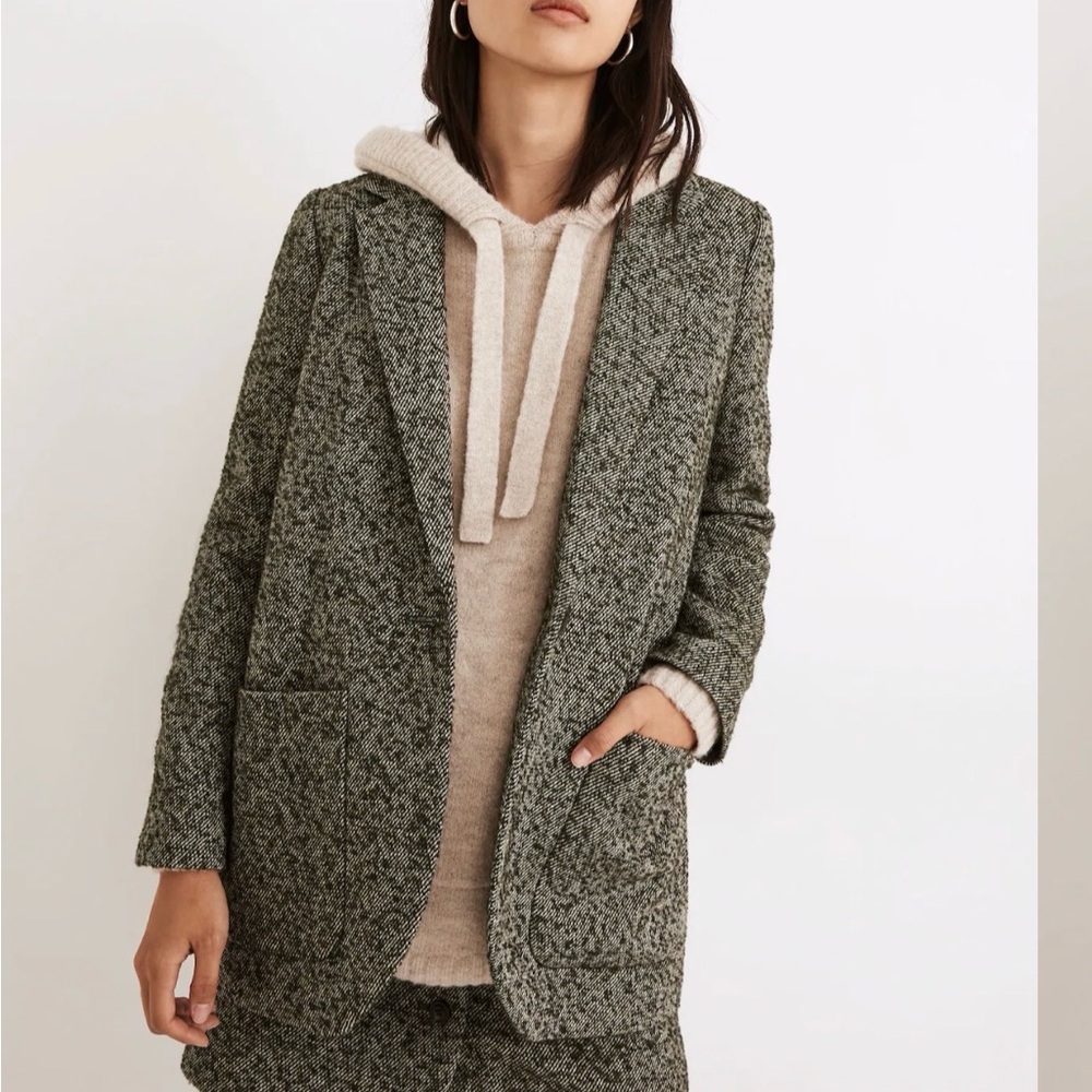 Madewell Gray Tweed Blazer